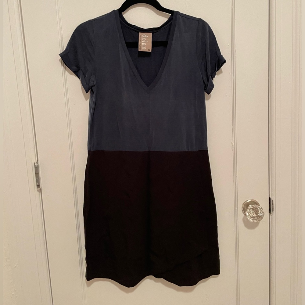 Colorblock shift dress
